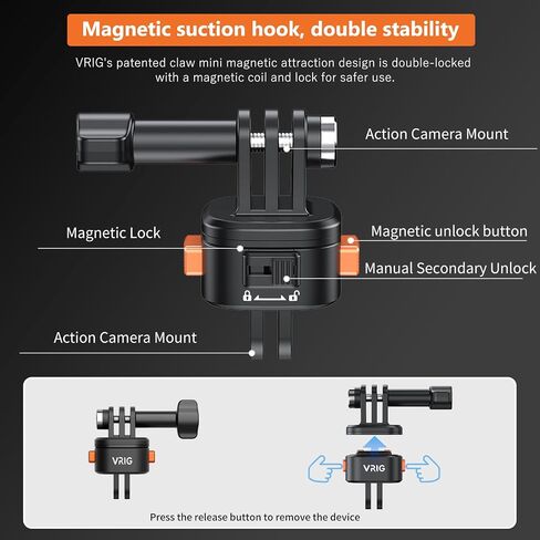 VRIG Claw Mini Quick Release Plate Camera Mount Adapter with 1/4" Screw, for Cameras, Tripod, Monopod, Stabilizer in Kuwait