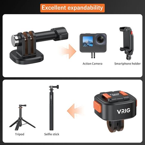 VRIG Claw Mini Quick Release Plate Camera Mount Adapter with 1/4" Screw, for Cameras, Tripod, Monopod, Stabilizer in Kuwait