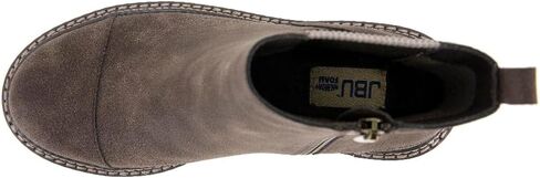 حذاء JBU نسائي Rd بمقدمة مستديرة تشيلسي بسحاب كاجوال وكعب متوسط ​​للكاحل 2-3 بوصة - بني in Kuwait