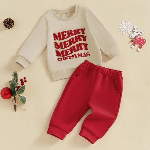 Rtnnsbbfcm Toddler Girl Boy Easter Outfit Rabbit Ear Letter Carrot Embroidery Sweatshirt and Pants Kids Spring Clothes in Kuwait