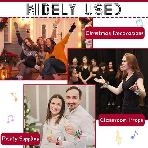 8 Pcs Band Wrist Bells,Christmas Wrist Bells,Jingle Bells Musical Instrument Percussion for Christmas Party Favors Toys,Birthday Gifts in Kuwait