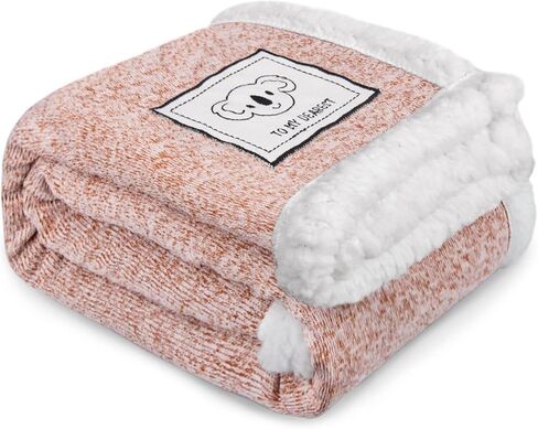 Baby Blanket for Boys or Girls Knit Fleece Fluffy Toddler Blanket for Baby, Soft Warm Cozy Plush Warm Blanket for Winter, Infant or Newborn Receiving Blanket for Baby Bed (30x40inch, Pink) in Saudi Arabia