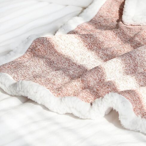 Baby Blanket for Boys or Girls Knit Fleece Fluffy Toddler Blanket for Baby, Soft Warm Cozy Plush Warm Blanket for Winter, Infant or Newborn Receiving Blanket for Baby Bed (30x40inch, Pink) in Saudi Arabia