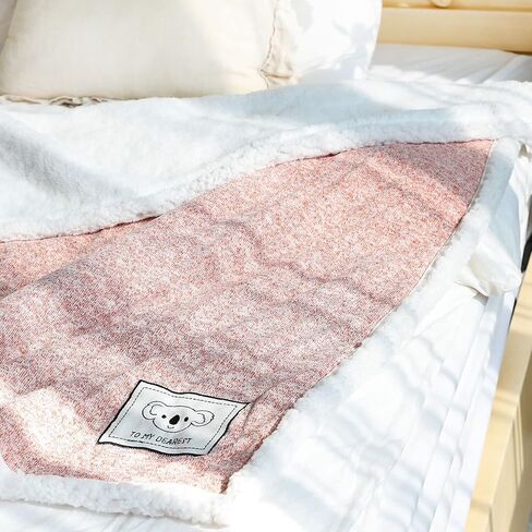 Baby Blanket for Boys or Girls Knit Fleece Fluffy Toddler Blanket for Baby, Soft Warm Cozy Plush Warm Blanket for Winter, Infant or Newborn Receiving Blanket for Baby Bed (30x40inch, Pink) in Saudi Arabia