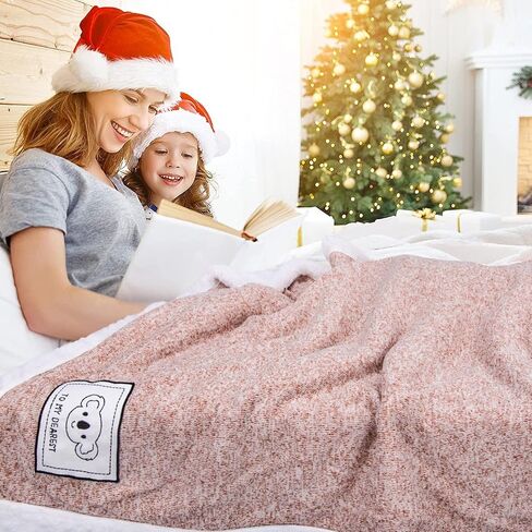 Baby Blanket for Boys or Girls Knit Fleece Fluffy Toddler Blanket for Baby, Soft Warm Cozy Plush Warm Blanket for Winter, Infant or Newborn Receiving Blanket for Baby Bed (30x40inch, Pink) in Saudi Arabia