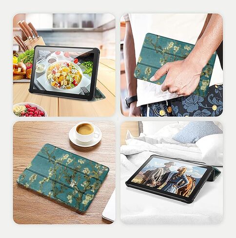 Tablet Case Fits 8 inch Tablet,Slim Soft TPU Back Smart Magnetic Stand Protective Cover,[Sleep/Wake](2022/2020 Release)(Incompatible with iPad Samsung),Grey in Saudi Arabia