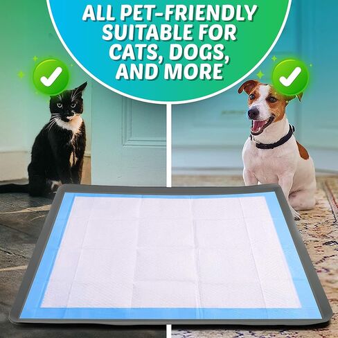 Dog Pee Pad Holder Tray Fits for 30" x 23" Pee Pads - 1 Pack - Sky Grey in Kuwait