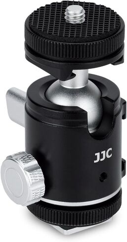 Mini Ball Head, Ballhead Tripod Mount Adapter Converter for Tripod Monopod Camera LED Light Microphone, Cold Shoe Tripod Mount Adapter for Photography, 1/4''-20 to Cold Shoe Mount Adapter in Kuwait