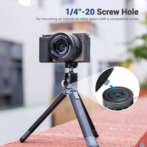 Mini Ball Head, Ballhead Tripod Mount Adapter Converter for Tripod Monopod Camera LED Light Microphone, Cold Shoe Tripod Mount Adapter for Photography, 1/4''-20 to Cold Shoe Mount Adapter in Kuwait