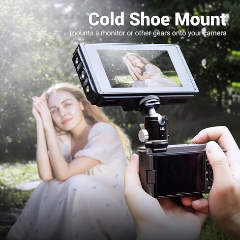 Mini Ball Head, Ballhead Tripod Mount Adapter Converter for Tripod Monopod Camera LED Light Microphone, Cold Shoe Tripod Mount Adapter for Photography, 1/4''-20 to Cold Shoe Mount Adapter in Kuwait