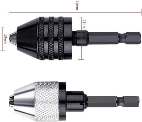 ظرف مثقاب بدون مفتاح لمحرك الصدمات، محول تحويل ظرف، ساق سداسية، تحويل مفكات براغي لاسلكية إلى مثاقب طاقة في ثوانٍ، لقم الثقب ذات الساق المستديرة in Kuwait