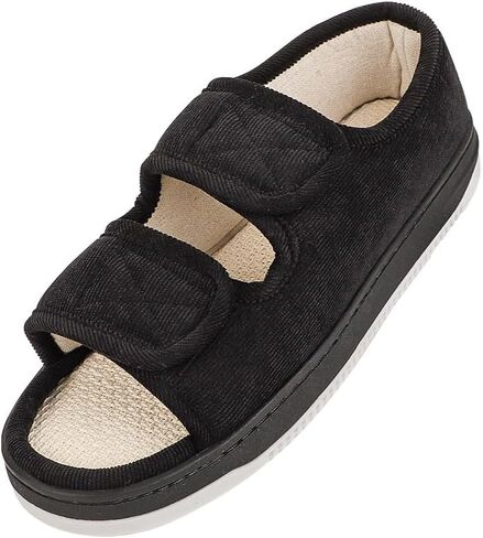 Diabetic Swollen Sandals for Men Women Wide Width Edema Adjustable Extra Wide Open Toe Diabetic Slippers for Swollen Feet Arthritis Elderly Swelling Neuropathy Lymphedema Surgery Recovery Footwear in Saudi Arabia