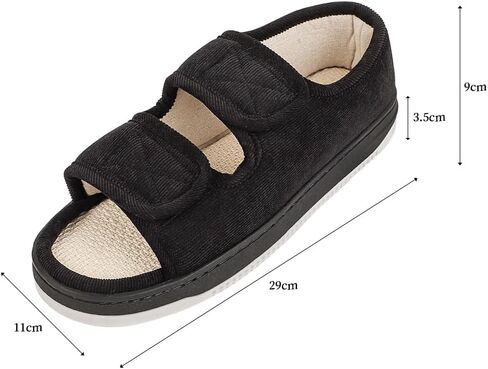 Diabetic Swollen Sandals for Men Women Wide Width Edema Adjustable Extra Wide Open Toe Diabetic Slippers for Swollen Feet Arthritis Elderly Swelling Neuropathy Lymphedema Surgery Recovery Footwear in Saudi Arabia