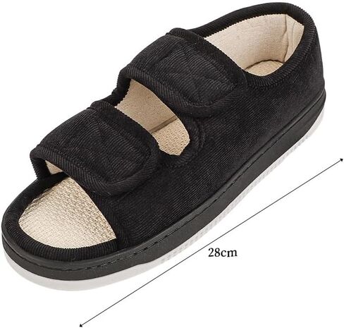 Diabetic Swollen Sandals for Men Women Wide Width Edema Adjustable Extra Wide Open Toe Diabetic Slippers for Swollen Feet Arthritis Elderly Swelling Neuropathy Lymphedema Surgery Recovery Footwear in Saudi Arabia
