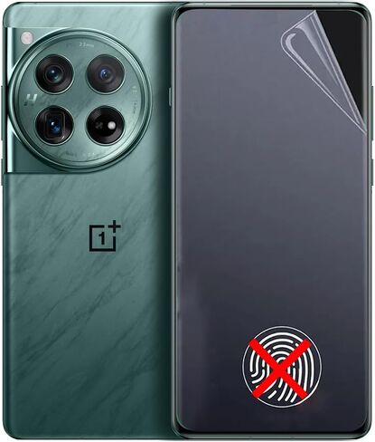 2pcs Matte Hydrogel Film Screen Protector for OnePlus 12R (6.78 inch), [Anti-Glare & Anti-Fingerprint] Flexible TPU Protective Film [Not Glass] in Saudi Arabia