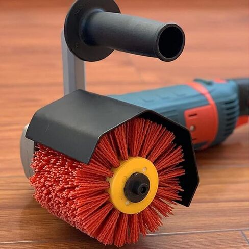عجلة رسم الأسلاك الكاشطة، 120 × 100 مم، فرش تلميع حمراء ممتازة، فرشاة سنفرة ديامابراش لأداة تلميع الخشب، أداة تكييف السطح (120 حبيبة) in Kuwait