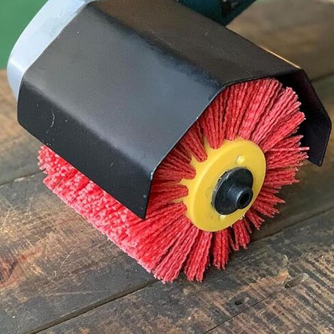 عجلة رسم الأسلاك الكاشطة، 120 × 100 مم، فرش تلميع حمراء ممتازة، فرشاة سنفرة ديامابراش لأداة تلميع الخشب، أداة تكييف السطح (120 حبيبة) in Kuwait