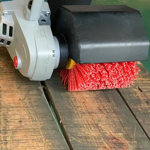 عجلة رسم الأسلاك الكاشطة، 120 × 100 مم، فرش تلميع حمراء ممتازة، فرشاة سنفرة ديامابراش لأداة تلميع الخشب، أداة تكييف السطح (120 حبيبة) in Kuwait