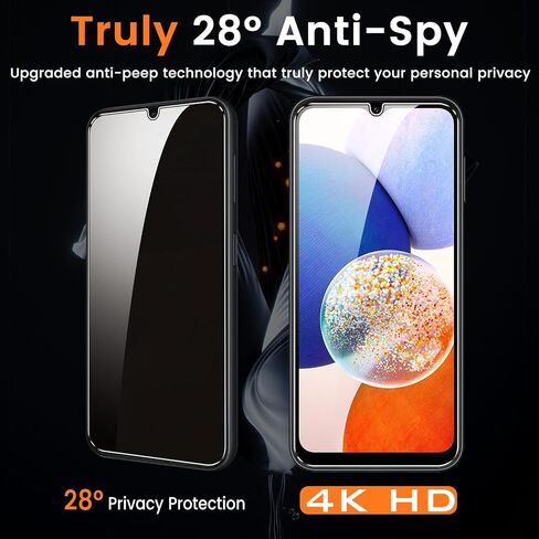 BNCHI 3+3 Pack Privacy Screen Protector for iPhone 12 Mini 5.4-Inch, 3 Pack Private Anti Spy Tempered Glass with 3 Pack Camera Lens Protector, 9H Hardness, Case Friendly in Saudi Arabia