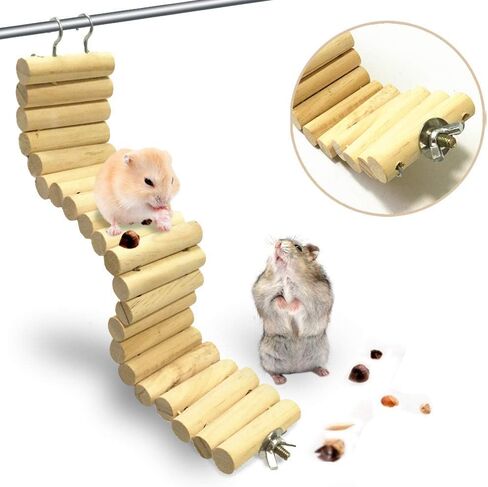 Pet Hammock Hamster Hanging Toy, 3 Piece Set House Hanging Bed Cage Toys for Small Animal Sugar Glider Squirrel Chinchilla Hamster Rat Playing Sleeping in Kuwait