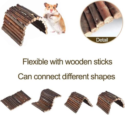 Pet Hammock Hamster Hanging Toy, 3 Piece Set House Hanging Bed Cage Toys for Small Animal Sugar Glider Squirrel Chinchilla Hamster Rat Playing Sleeping in Kuwait