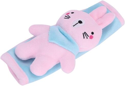 ITODA لطيف الكرتون مقعد السيارة منصات غطاء الحزام، الكتف حزام الأمان حزام الأمان التفاف وسادة عالمية حقيبة الظهر عربة لينة وسادة السفر الرقبة حامي للبالغين والأطفال in Kuwait