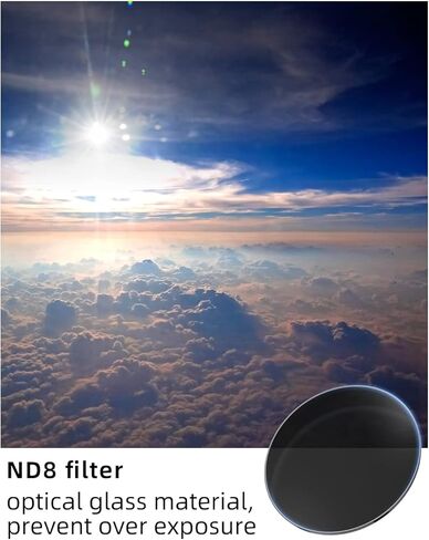 مرشح ATLI 49 مم كثافة محايدة ND8 (-3 توقفات) سمك 2 مم ملحقات كاميرا ATLI EON Time Lapse متعددة الطبقات مضادة للانعكاس ومضادة للبصمات in Kuwait