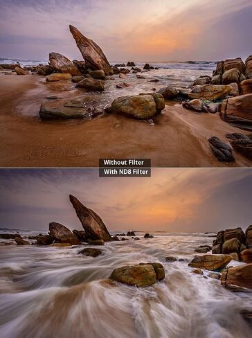 مرشح ATLI 49 مم كثافة محايدة ND8 (-3 توقفات) سمك 2 مم ملحقات كاميرا ATLI EON Time Lapse متعددة الطبقات مضادة للانعكاس ومضادة للبصمات in Kuwait