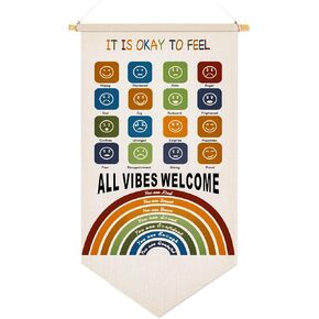 مستقبل العالم في هذه الغرفة - لافتة جدارية معلقة راية علم ديكور هدية للأطفال والمراهقين وغرفة النوم وغرفة اللعب والباب الأمامي وعيد الميلاد هدية عيد الميلاد 11.81 بوصة × 21.65 بوصة in Kuwait