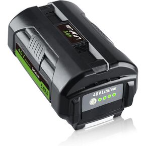 OP4040 6.0Ah Lithium ion 40V Battery Replacement for Ryobi 40V Battery OP4030 OP40301 OP4040 OP4050 OP40601 Compatible with Ryobi Battery 40V Cordless Tools