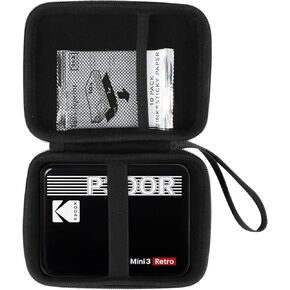 Aenllosi Hard Carrying Case Replacement for Kodak Mini Shot 2 Retro/Mini 2 Square/All-New Mini 2 Plus Photo Printer(Shot 2, Black)