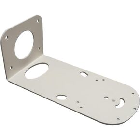 SMTAV PTZ Camera Mount, Small Universal Wall Mounting Bracket Compatible with PTZ Camera (Wall Mount-White)
