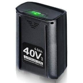 40V Max 6.0Ah Lithium Ion Battery Replacement for Kobalt 40-Volt Battery KB2540C-06 KB640-03 KB640-06 KB540-06 KB540C-06 KB440-06 KB440-03 KB245-06 KB240-03 KB240-06 KB240C-06 for lawn mower blower