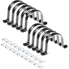 POWERTEC 70319-P2 Hangers for 2-1/2" Dust Collection Hose and Pipe, with Mounting Screws, 10 PK