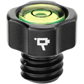 Wooden Camera Bubble Level for Leveling Equipment, with Anti-Twist Locating Pin, and 3/8"-16 Mounting Screw for Attaching to Camera, Cage, Tripod or Rig (Round)