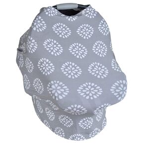Nuby Carrier Car Seat Cover and Shopping Cart Cover - Multipurpose can be Used as Nursing Cover and Scarf