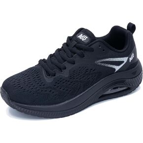 GANNOU Women Arch Support Walking Shoes Orthotic Sneakers for Plantar Fasciitis Hands Free Air Tennis Shoes