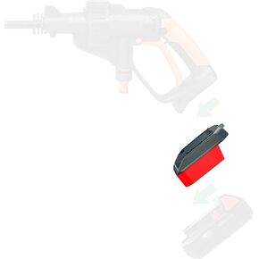 Adapter for Worx 20V USA Version Tools - Compatible with Milwaukee M18 Batteries (Not V-18 Ni-CD Type) for Powering (No Charging Function) - Black/Red, 1 Adapter Only
