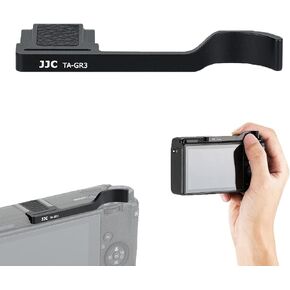 JJC Metal Thumbs Up Grip for Ricoh GR III GR III HDF GR3 HDF GR IIIx GR IIIx HDF GR3x HDF, Hot Shoe Thumb Support for Comfortable & Secure Hold