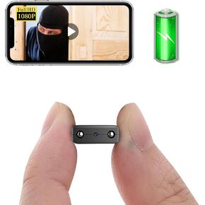 Battery Smallest Wireless WiFi Camera,HD1080P Spy Cameras for Home Security,Smart Baby Monitor Camera for Home Security with Night Vision,Motion Detection,Cloud Storage for Security with iOS Android