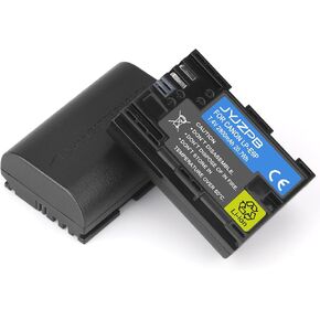 JYJZPB 2 Pack LP-E6P Batteries 2800mAh Large Capacity Compatible for Canon R5 Mark II, R6 Mark II, R5 R6 R7 R, 5D Mark IV III 5D 6D 7D 60D 70D 80D 90D Cameras