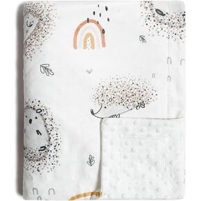 insular Baby Blanket for Boys Girls Soft Plush Minky with Dotted Backing, Double Layer Receiving Blanket for Stroller Crib Newborn Toddler Bed Blanket 42 x 30 in, Jungle Lion