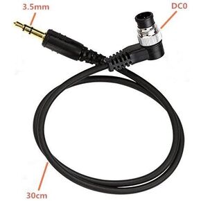 3.5mm Off Camera Shutter Connecting Cable Cord 3.5mm-DC0 Camera Connecting Plug for Nikon Cameras with Pixel Shutter Remote Control TW283-Series