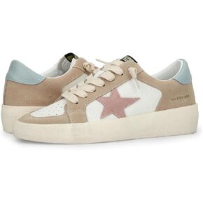 Vintage Havnaa Women's Reflex Sneaker, Taupe/Pink/Blue, 7.5