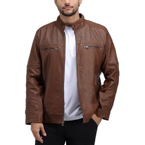 X RAY Men's Faux Leather Jackets & Coats Motorcyle PU Leather Jacket for Men