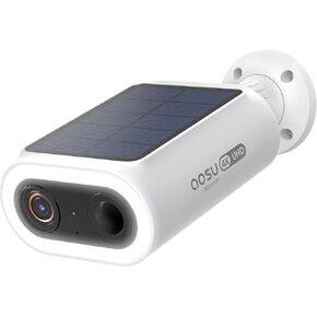 AOSU SolarCam P1 Max, Solar Security Camera Wireless Outdoor, 4K UHD Camera for Home Security with Enhanced AI Detection for Fences & Parking, Integrated Solar Panel, Easy Setup, No Monthly Fees
