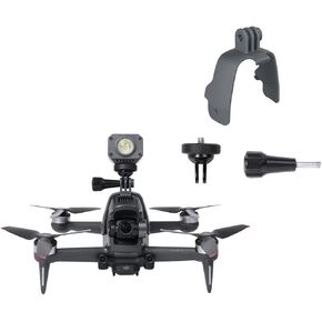 BTG DJI FPV Drone Action Camera Mount Holder for DJI Action 5 4 3 2/Pocket 3 2 /GoPro Series/Fimi Palm 2 / Insta360 X3 Go 3S ONE X2 R/Night Light/Fill Light Sport Camera Mount Extensions