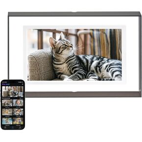 PINTURA Digital Picture Frame, 13.3" WiFi Digital Photo Frame IPS 2K HD Screen, 64GB Storage, Auto-Rotate, Wall Mountable, Share Photos/Videos Instantly via Pintura App, Gray