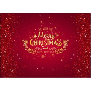 WOLADA Merry Christmas Backdrop Merry Christmas and Happy New Year Backdrop Christmas Backdrops for Photography Christmas Backdrop 8x6FT 11725