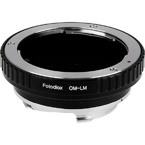 Fotodiox Lens Mount Adapter, Olympus OM Zuiko Lens to Leica M-Series Camera, fits Leica M-Monochrome, M8.2, M9, M9-P, M10 and Ricoh GXR Mount A12